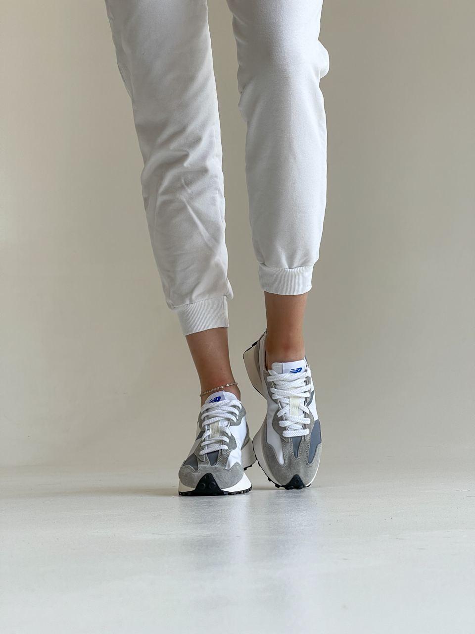 New Balance 327 Grey White