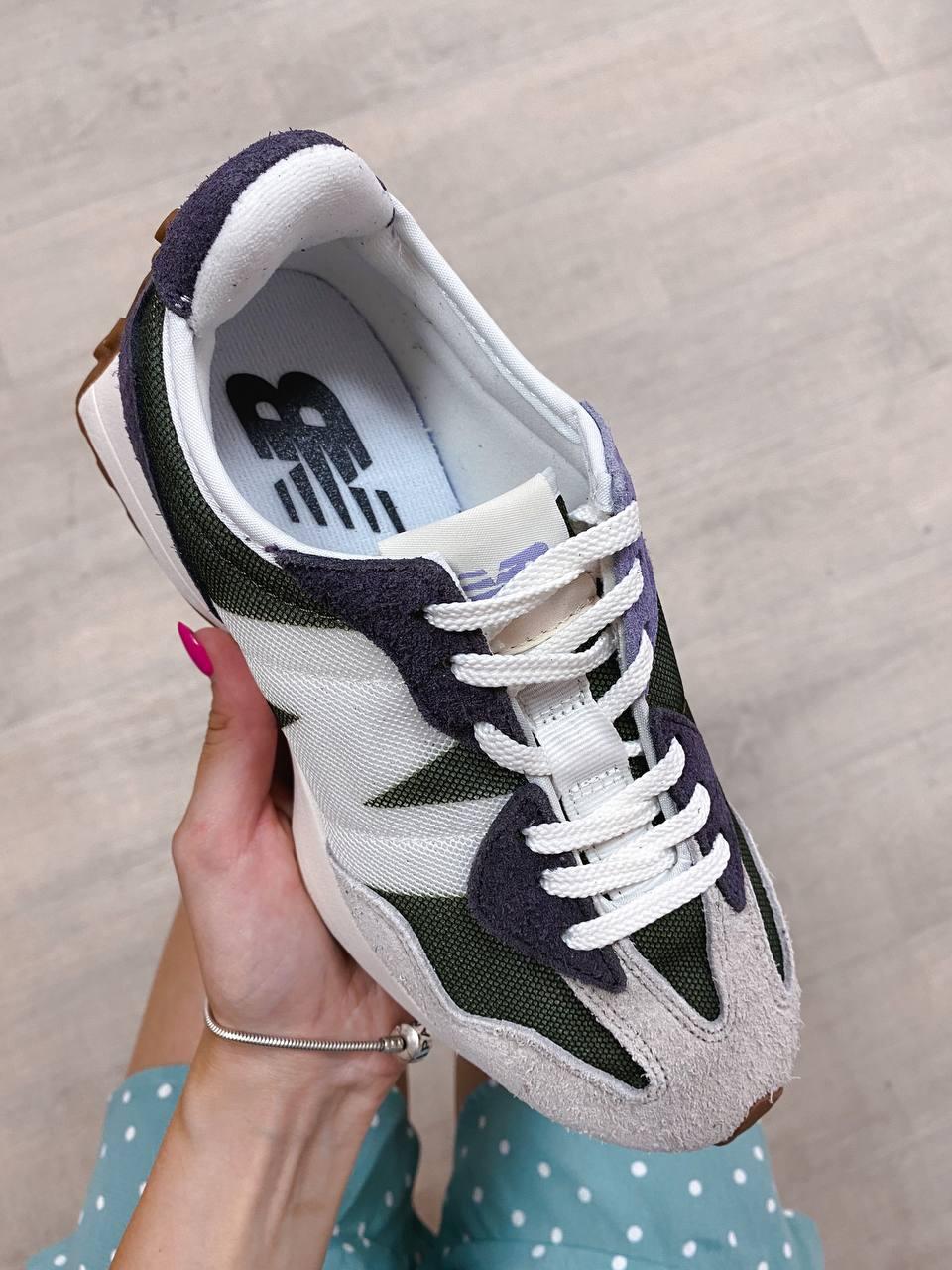 New Balance 327 Beige Khaki Violet