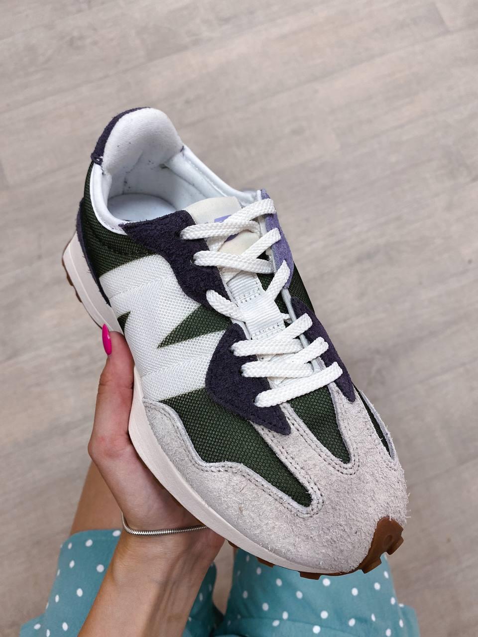New Balance 327 Beige Khaki Violet