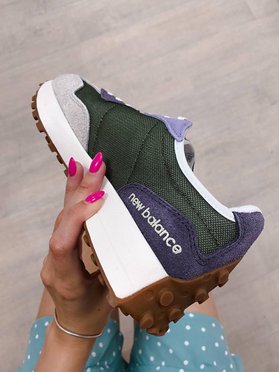 New Balance 327 Beige Khaki Violet