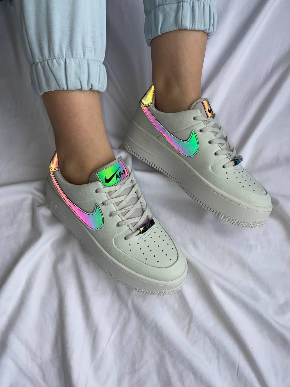 Nike Air Force 1 White Reflective Sage