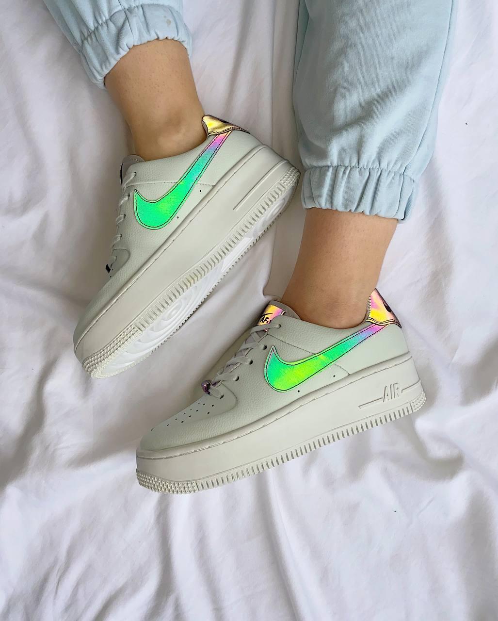 Nike Air Force 1 White Reflective Sage