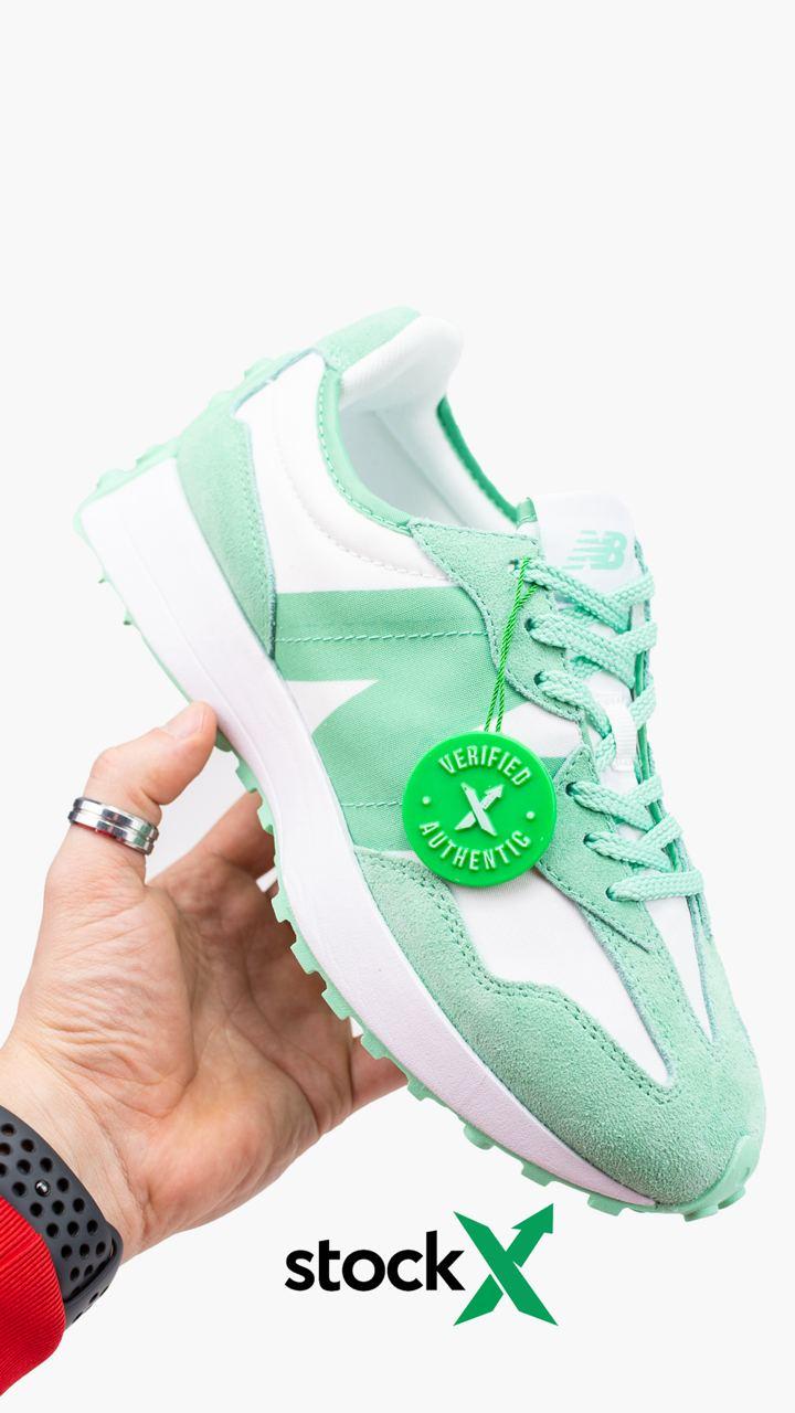 New Balance 327 Mint White
