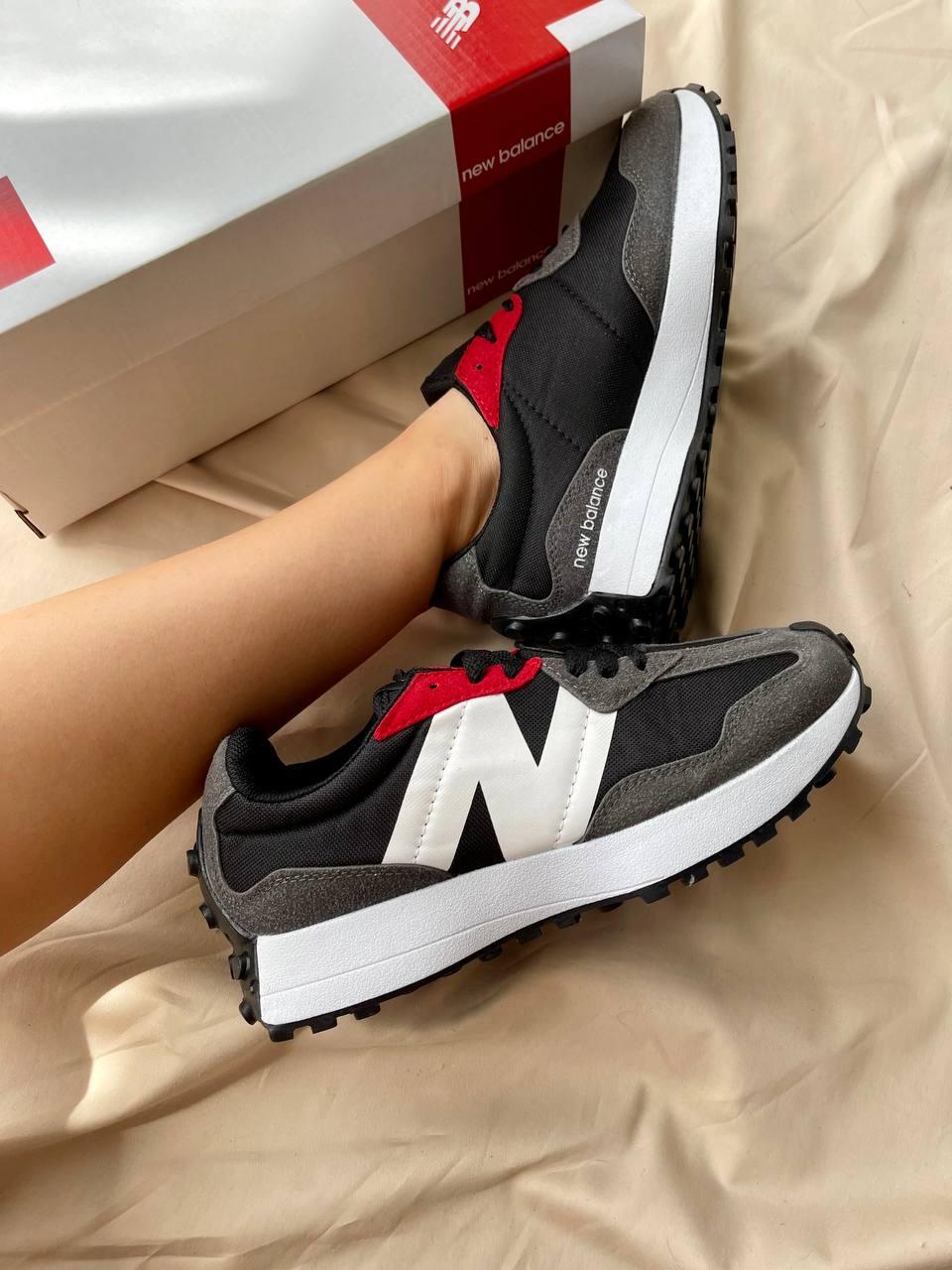 New Balance 327 Grey Red