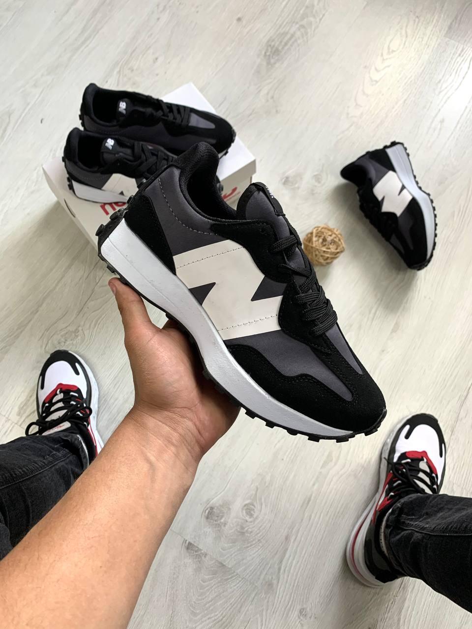 New Balance 327 Grey Black White