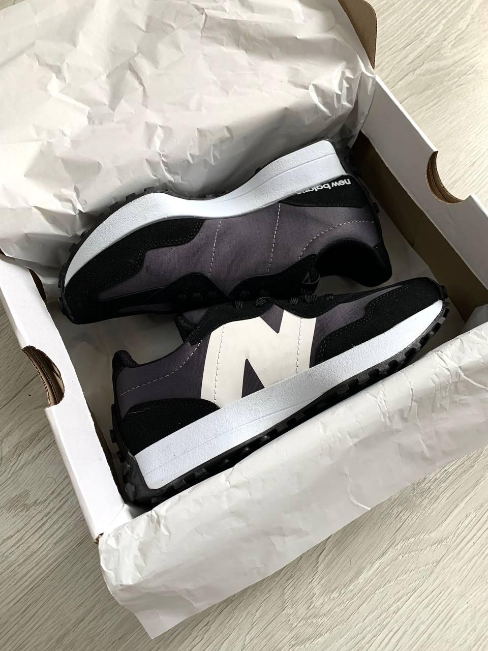 New Balance 327 Grey Black White