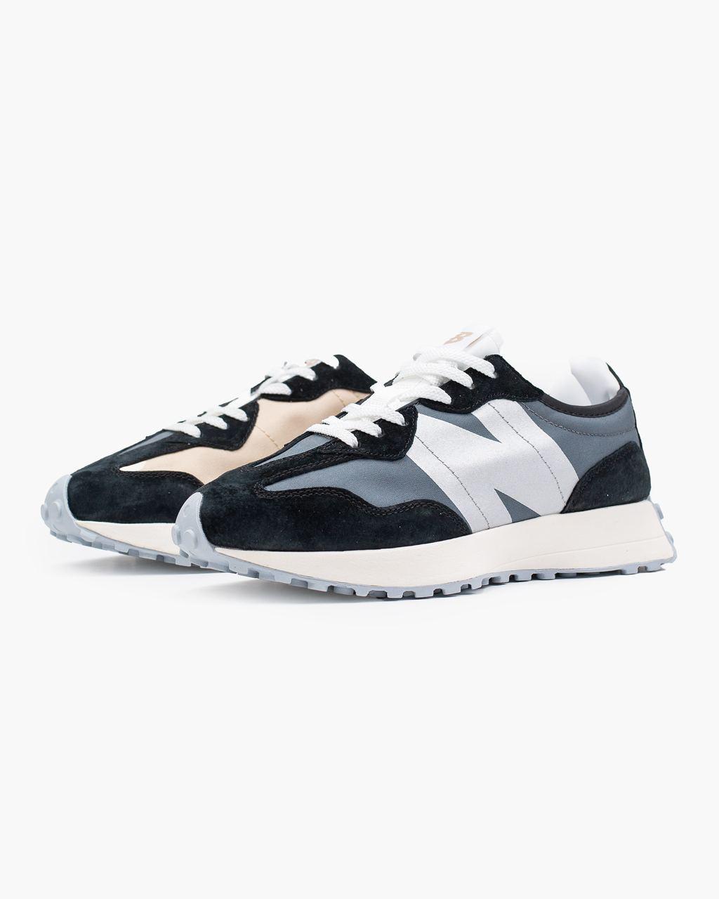 New Balance 327 Black Beige White