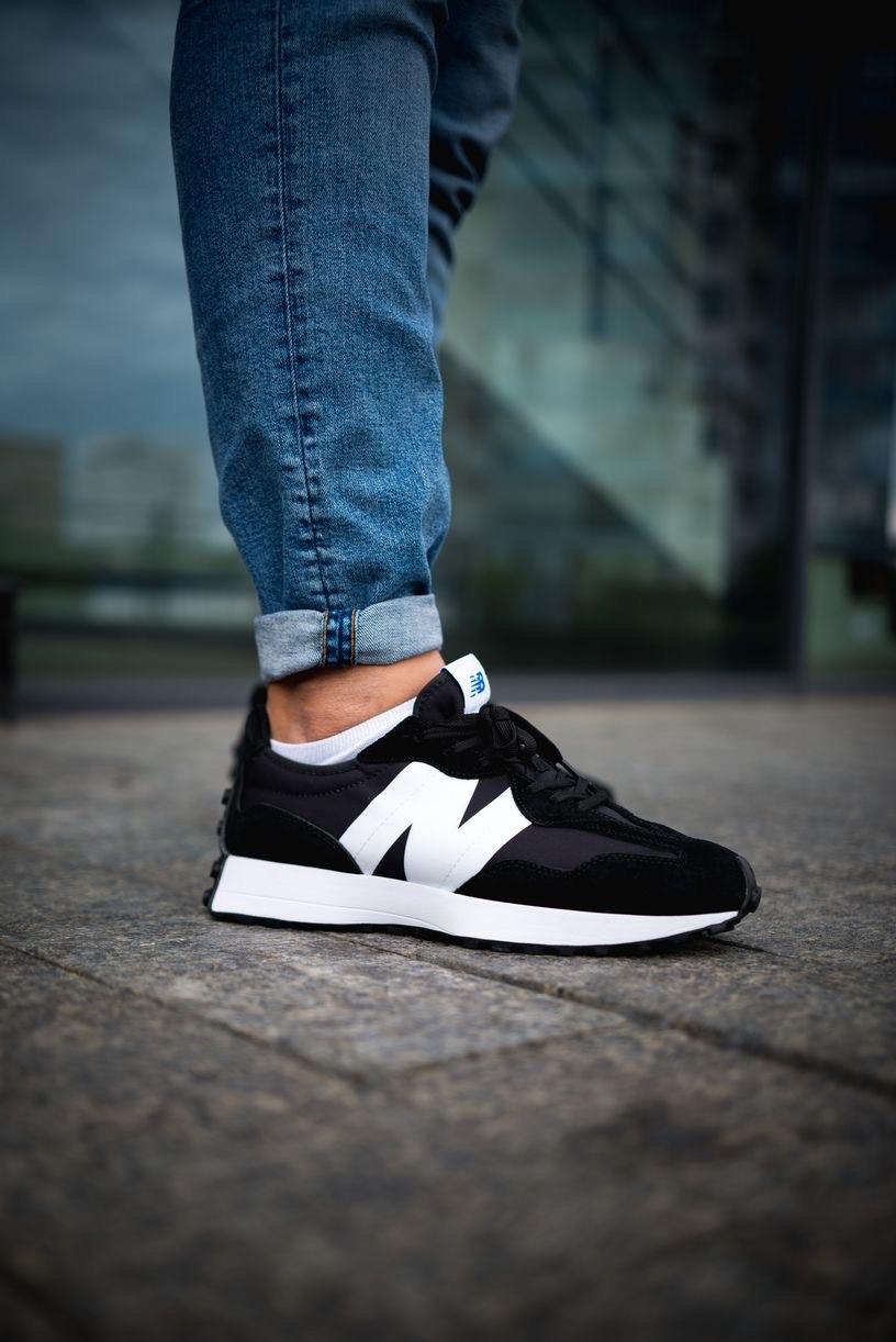 New Balance 327 Black White