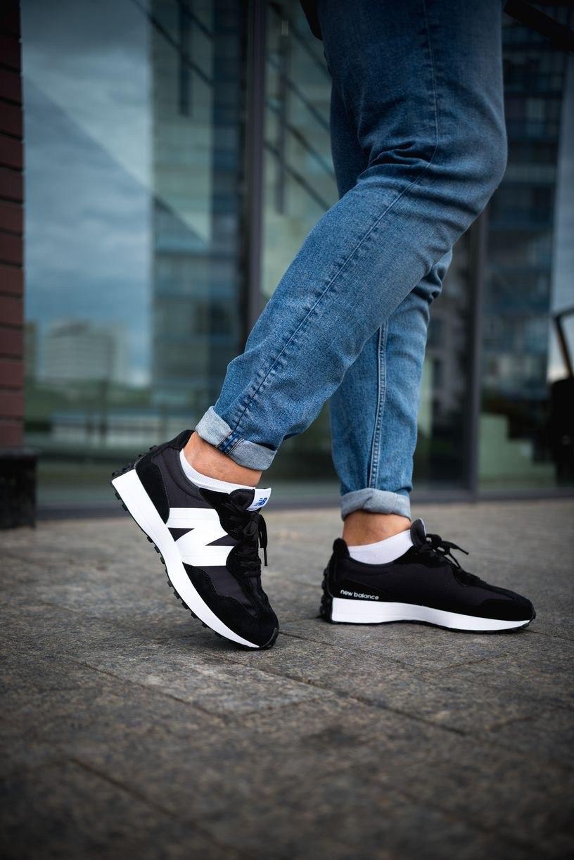 New Balance 327 Black White