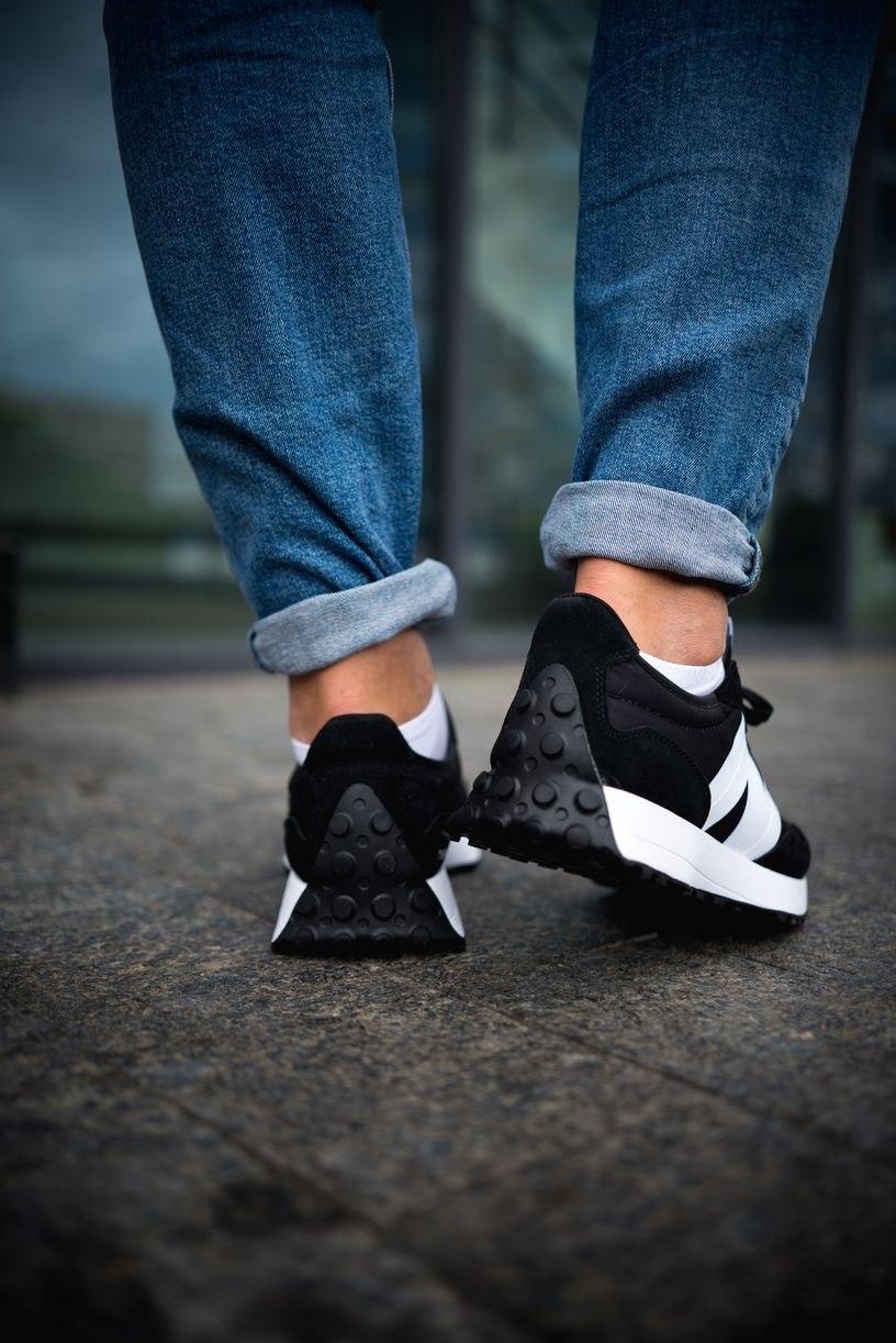 New Balance 327 Black White