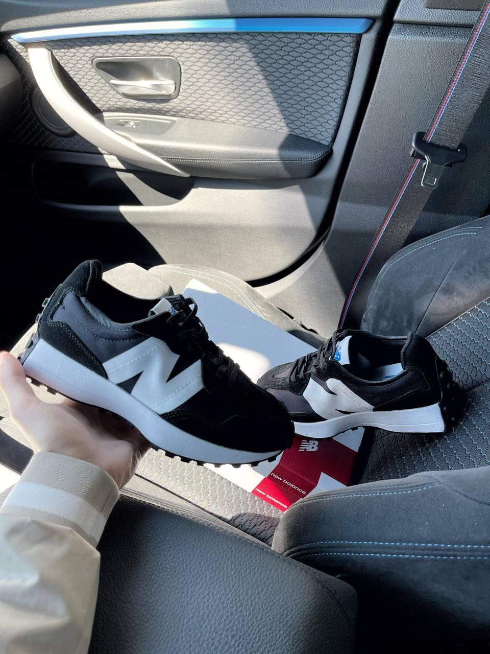 New Balance 327 Black White