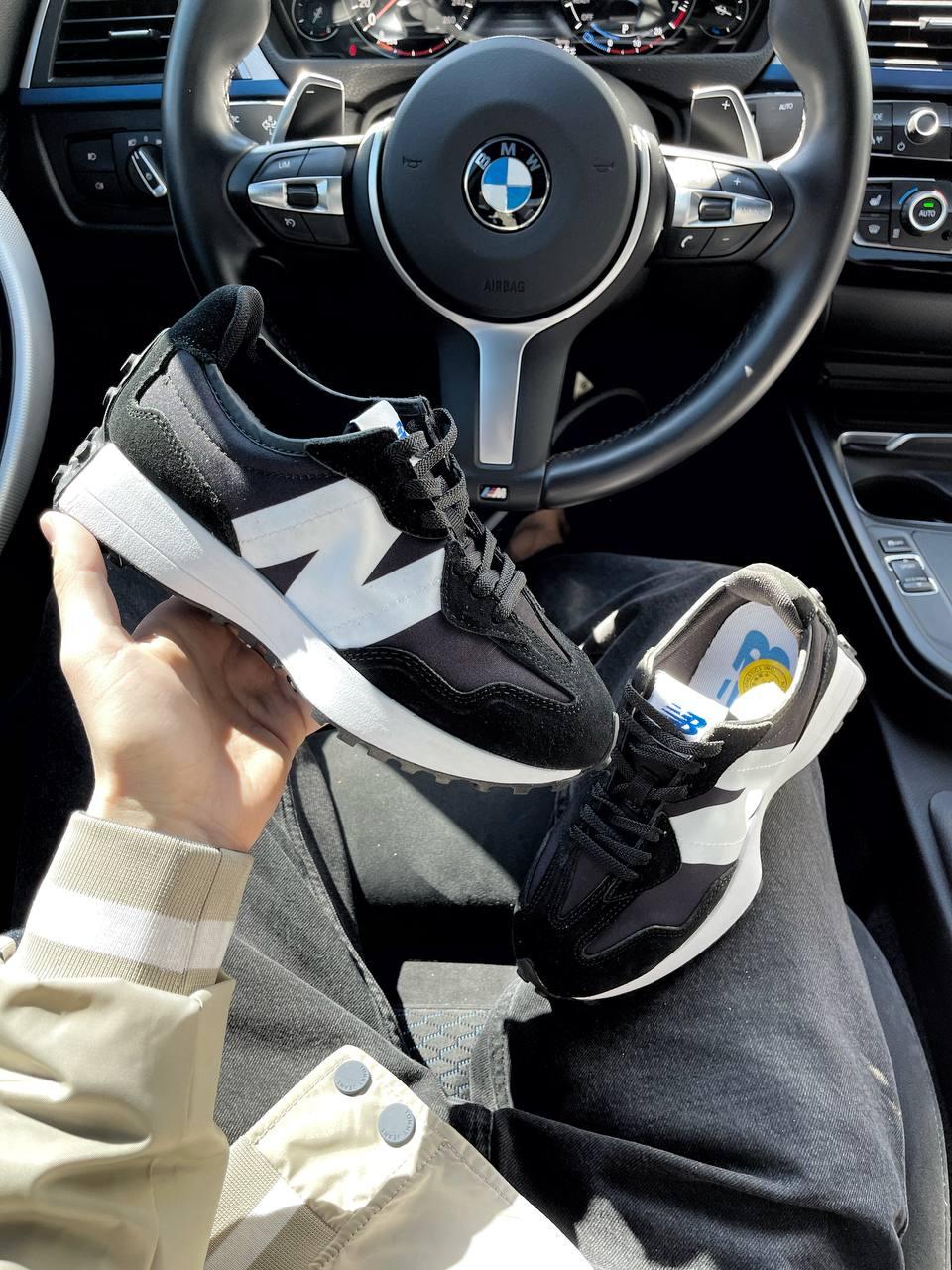 New Balance 327 Black White