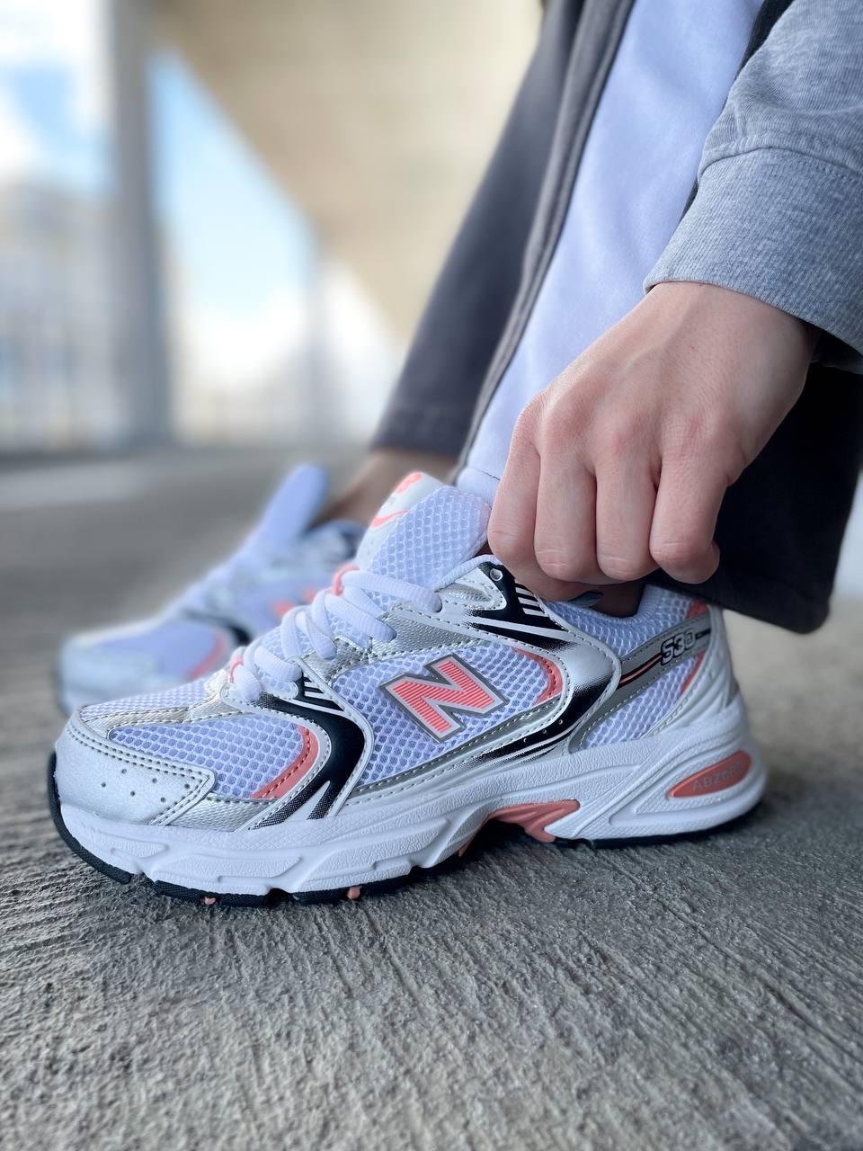 New Balance 530 White Silver Orange