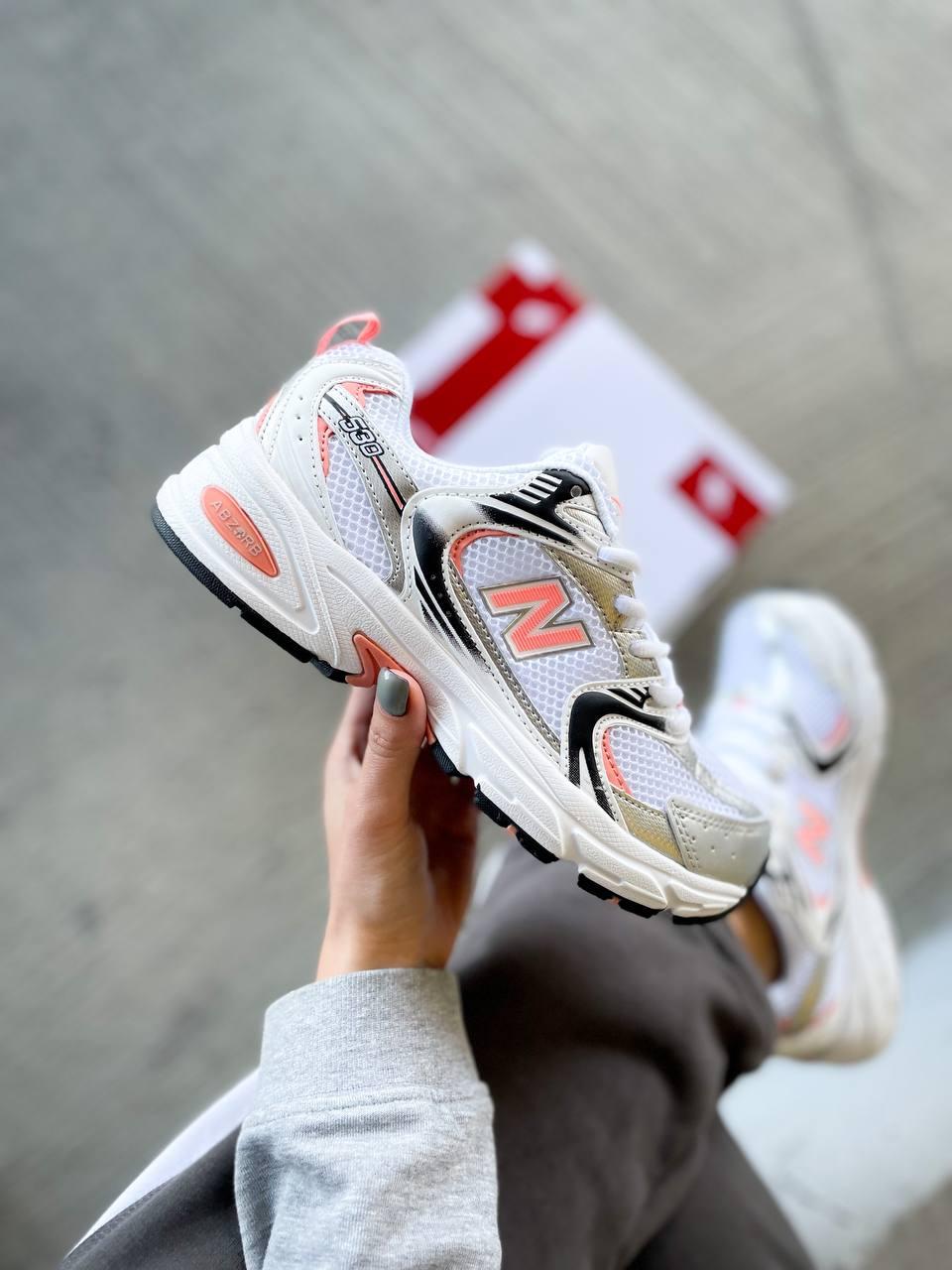 New Balance 530 White Silver Orange