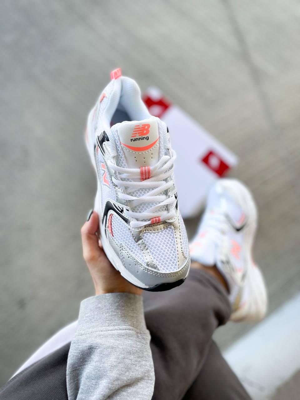 New Balance 530 White Silver Orange