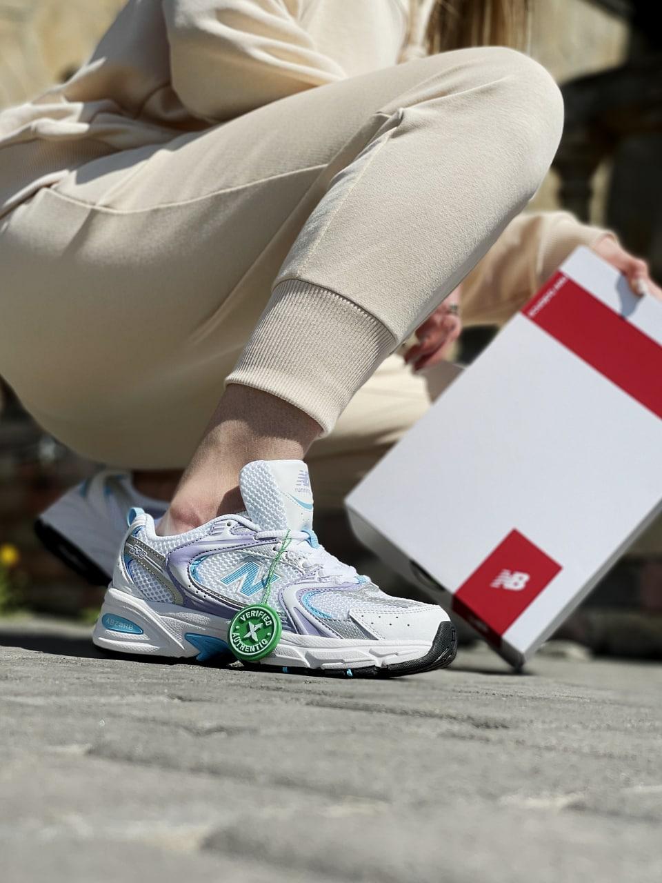 New Balance 530 White Silver Mint