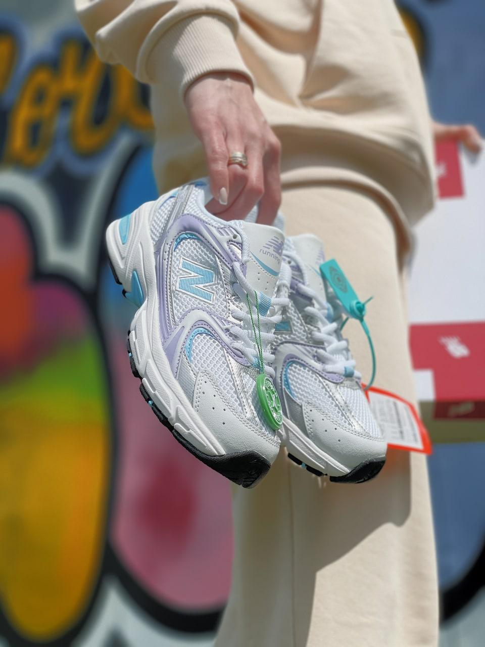 New Balance 530 White Silver Mint