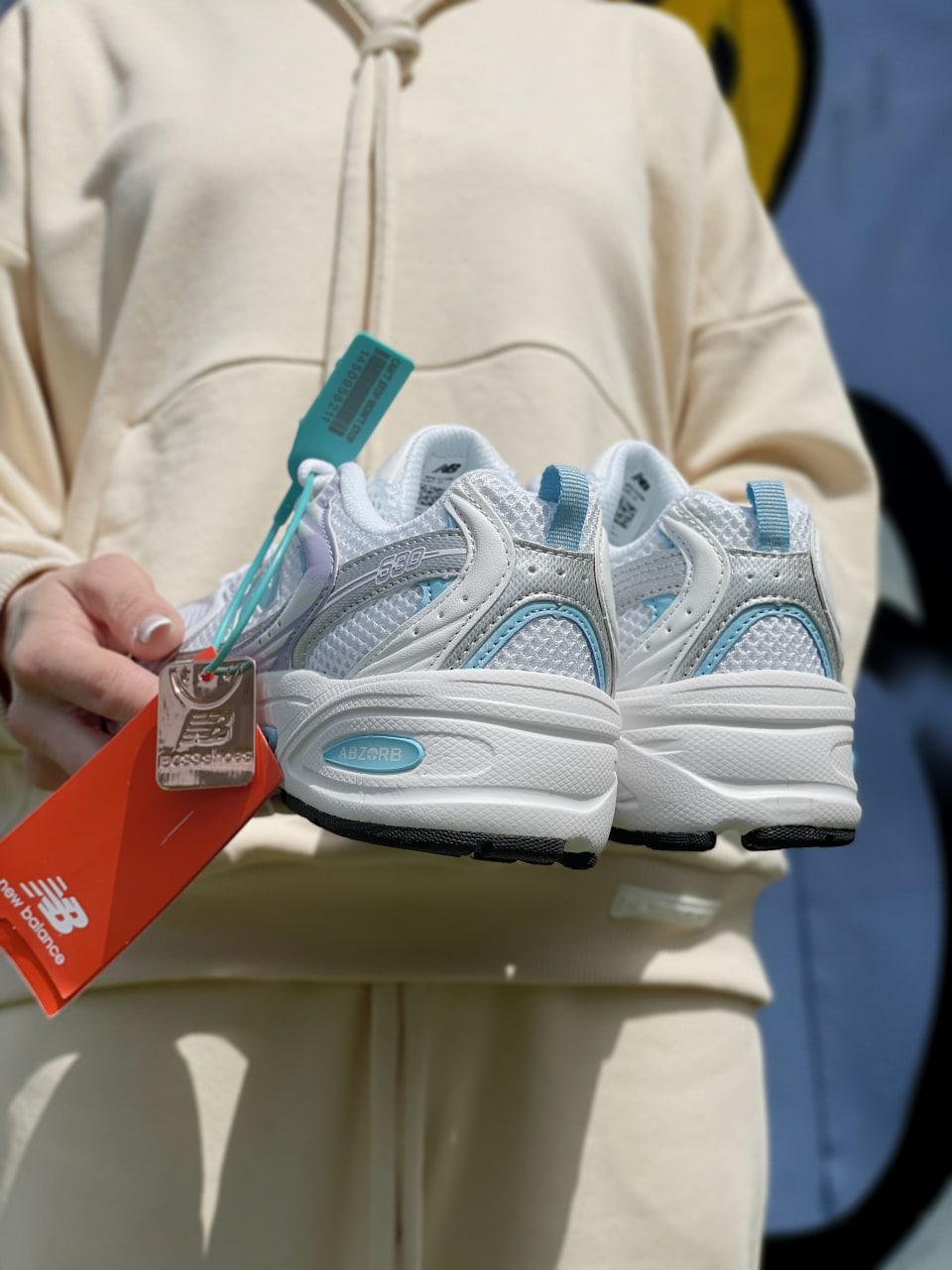 New Balance 530 White Silver Mint