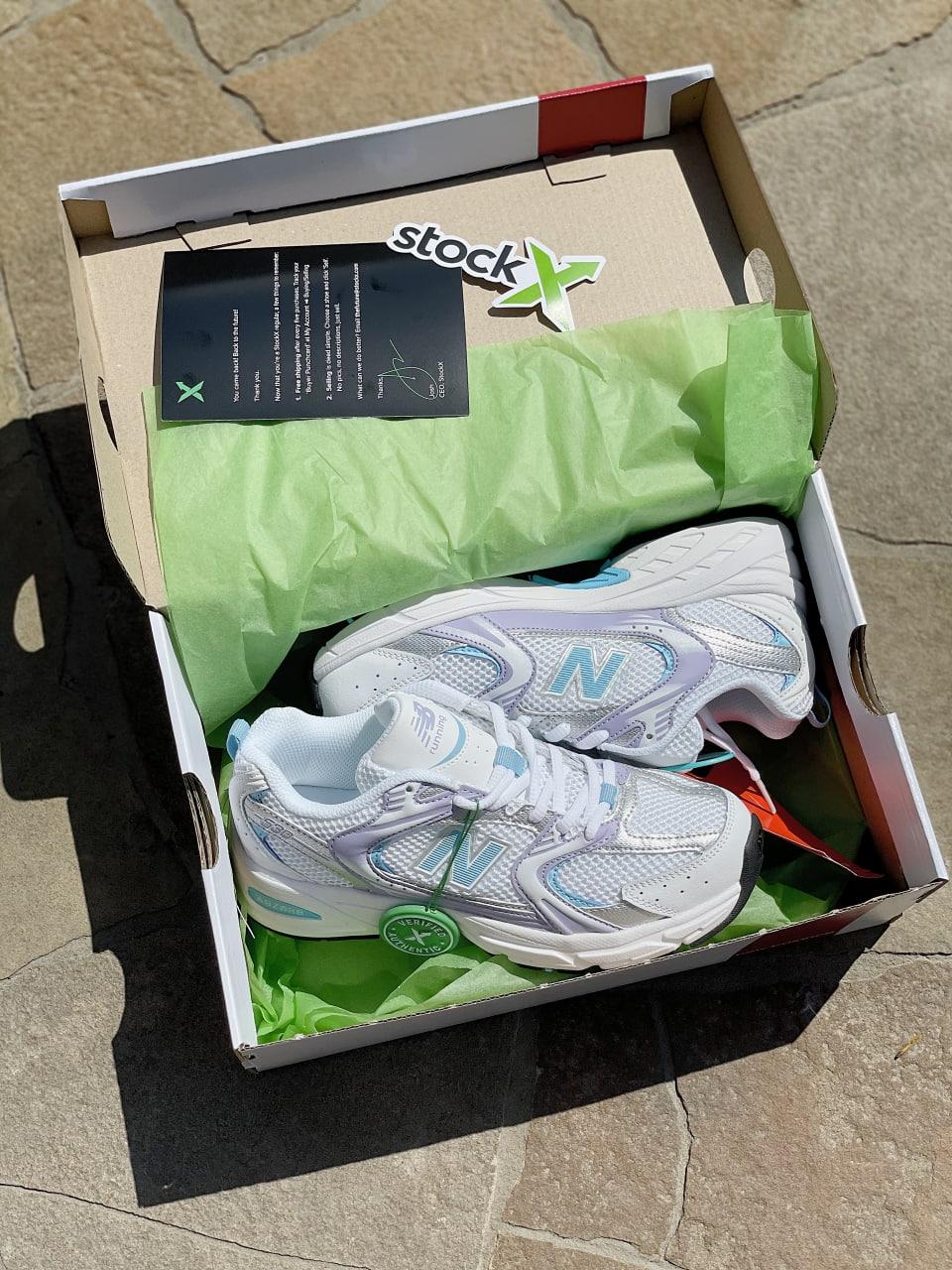 New Balance 530 White Silver Mint