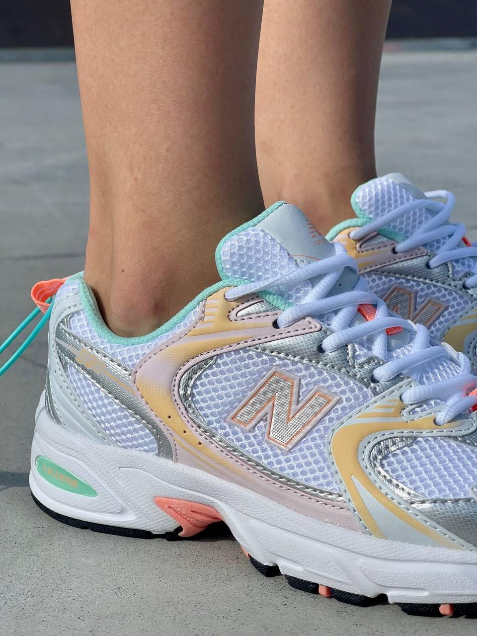 New Balance 530 White Orange Mint