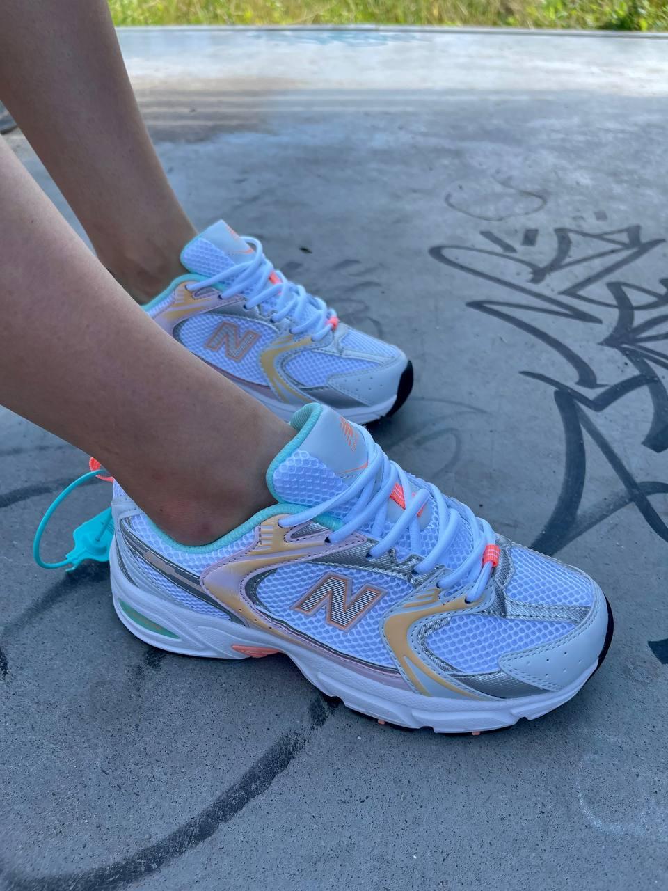 New Balance 530 White Orange Mint