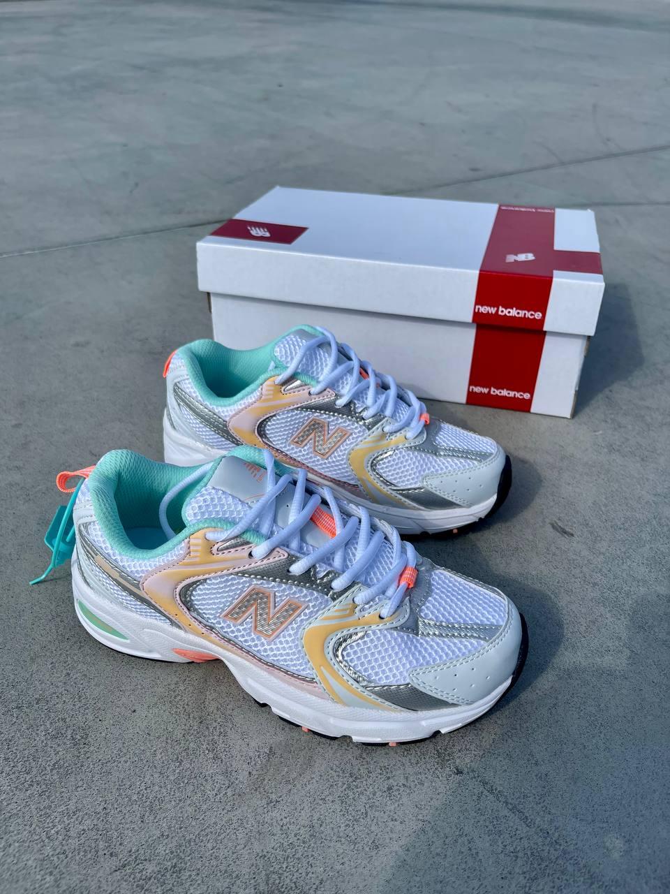 New Balance 530 White Orange Mint