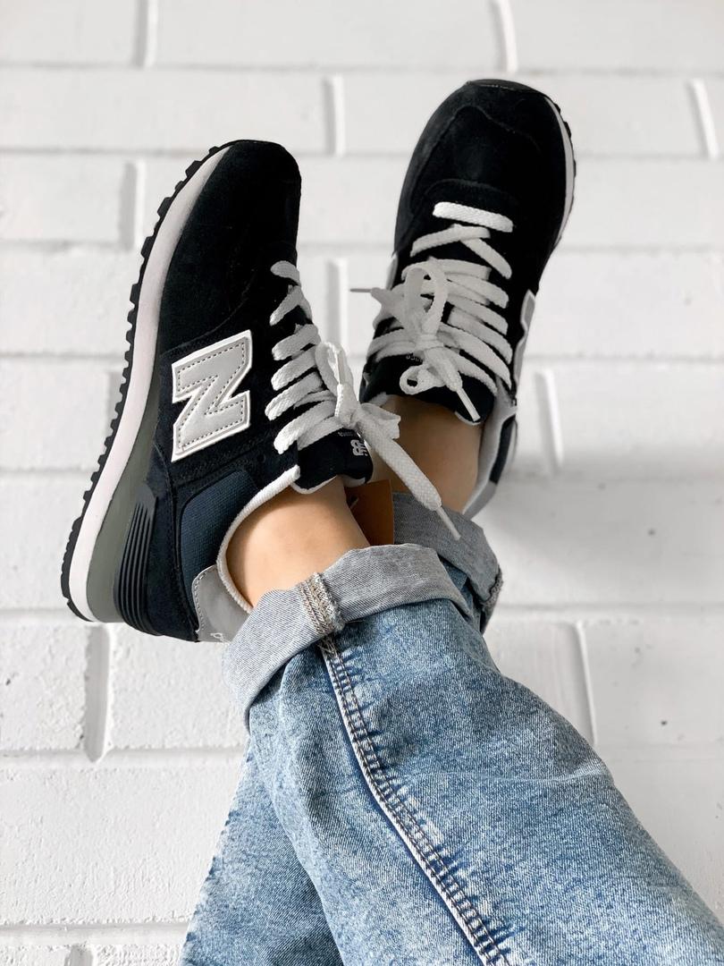 New Balance 574 Dark Blue White Grey