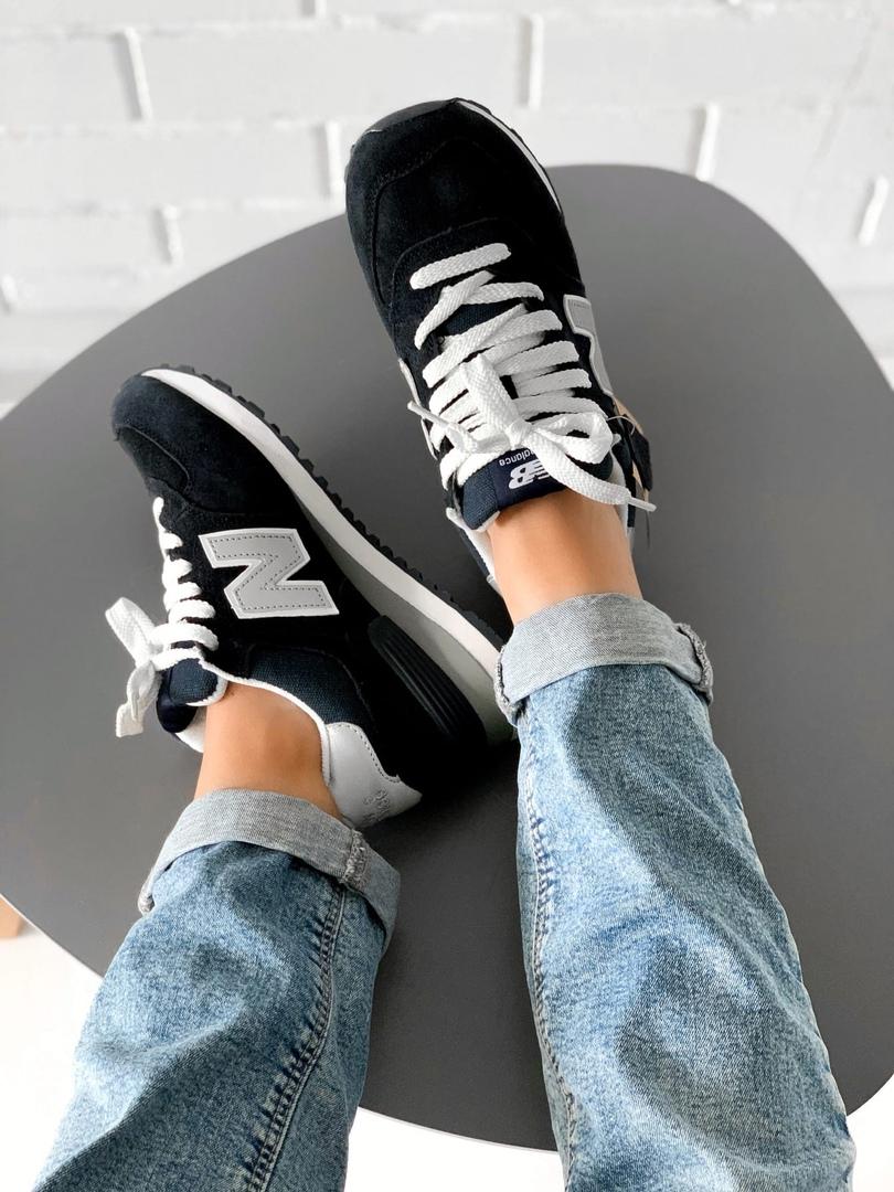 New Balance 574 Dark Blue White Grey