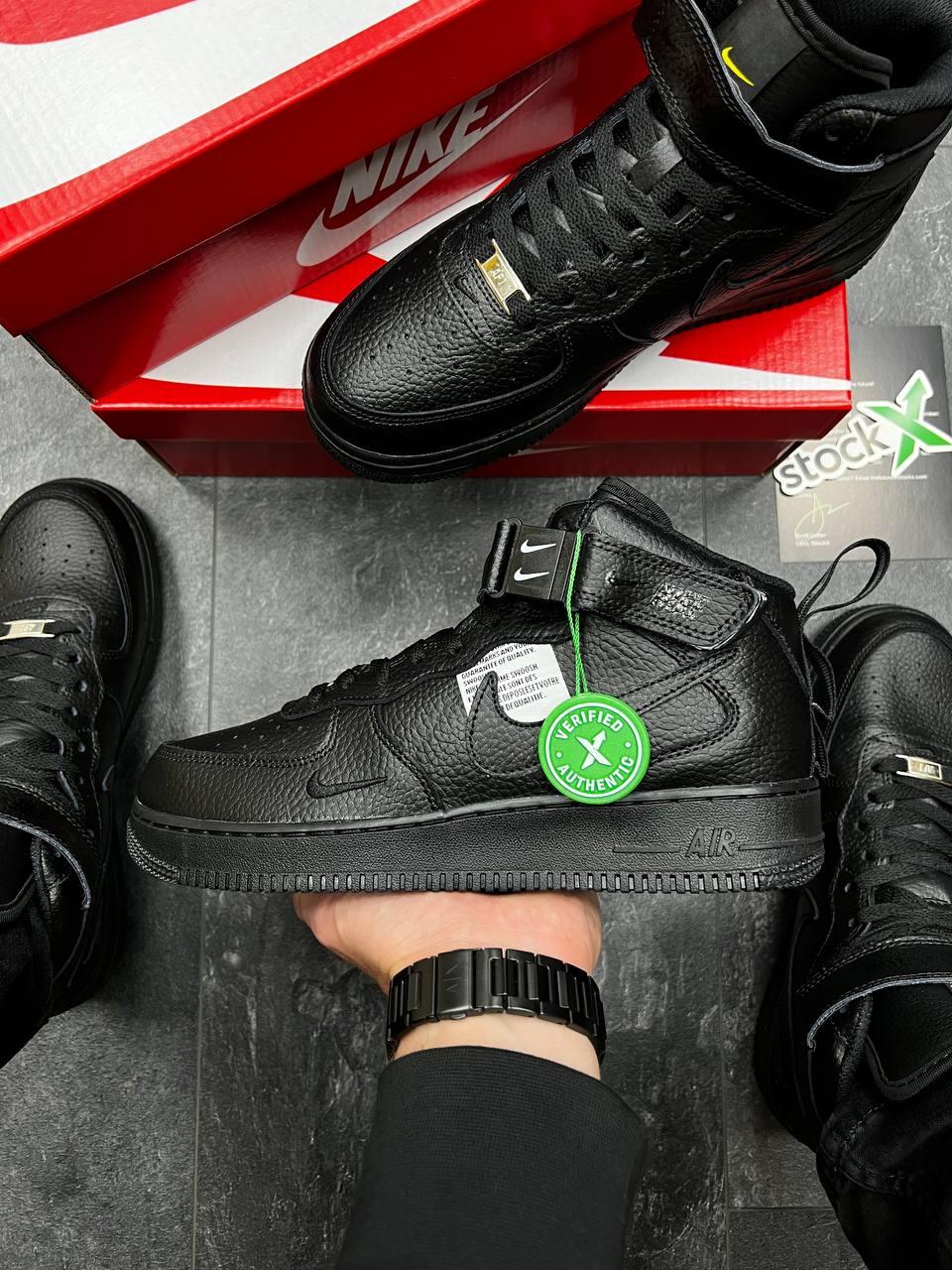 Nike Air Force Mid Utility All Black X v2