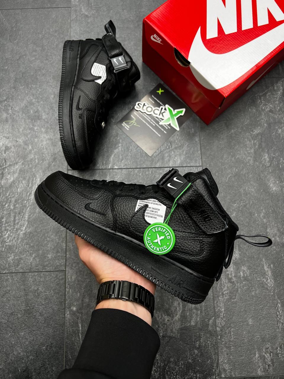 Nike Air Force Mid Utility All Black X v2
