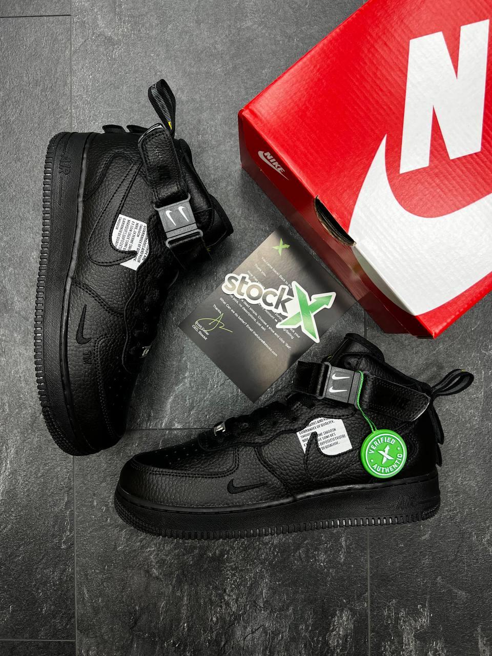 Nike Air Force Mid Utility All Black X v2