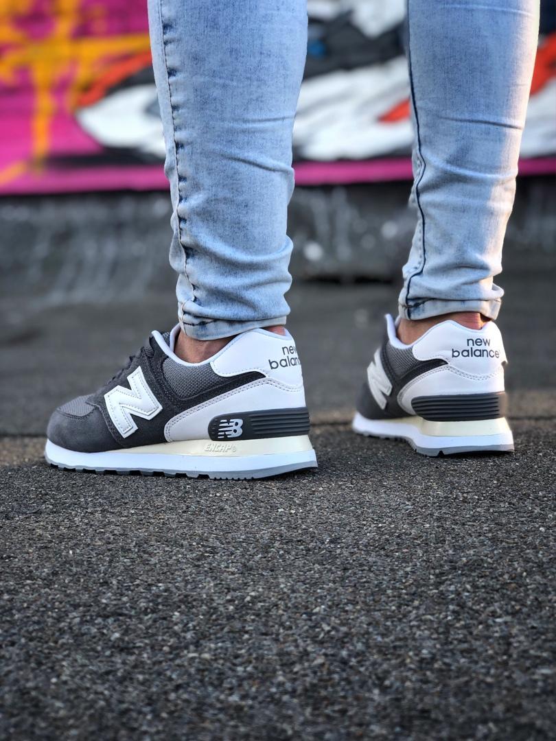 New Balance 574 Grey White (Сетка) 2