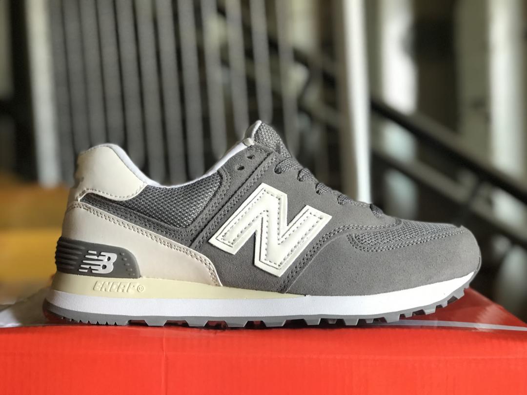 New Balance 574 Grey White (Сетка) 5