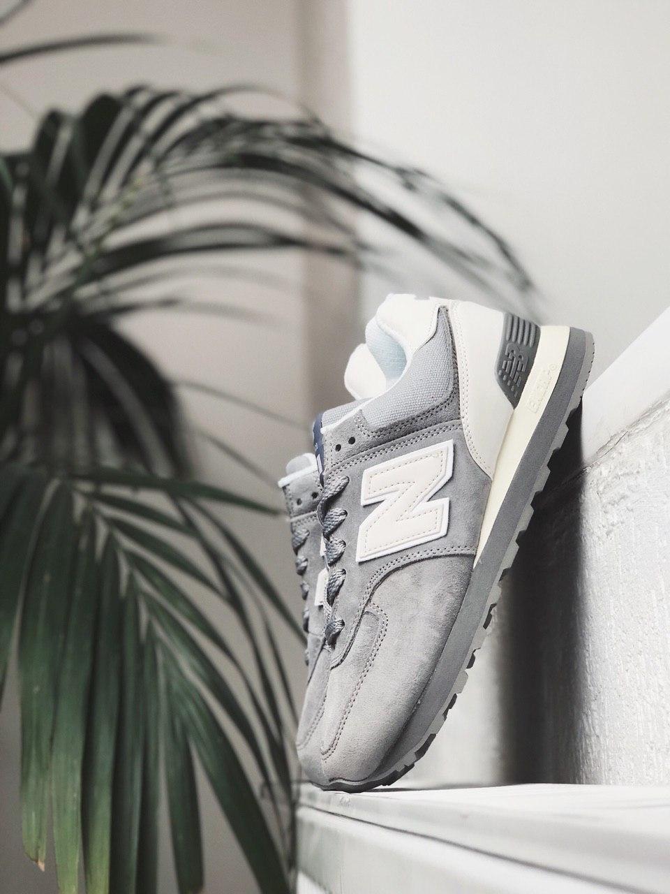 New Balance 574 Grey White Suede