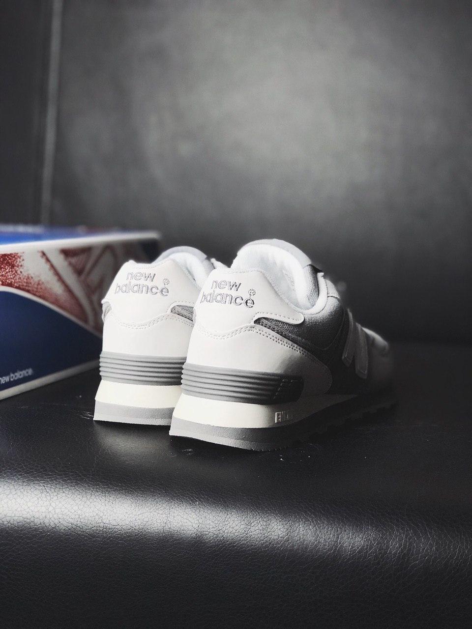 New Balance 574 Grey White Suede