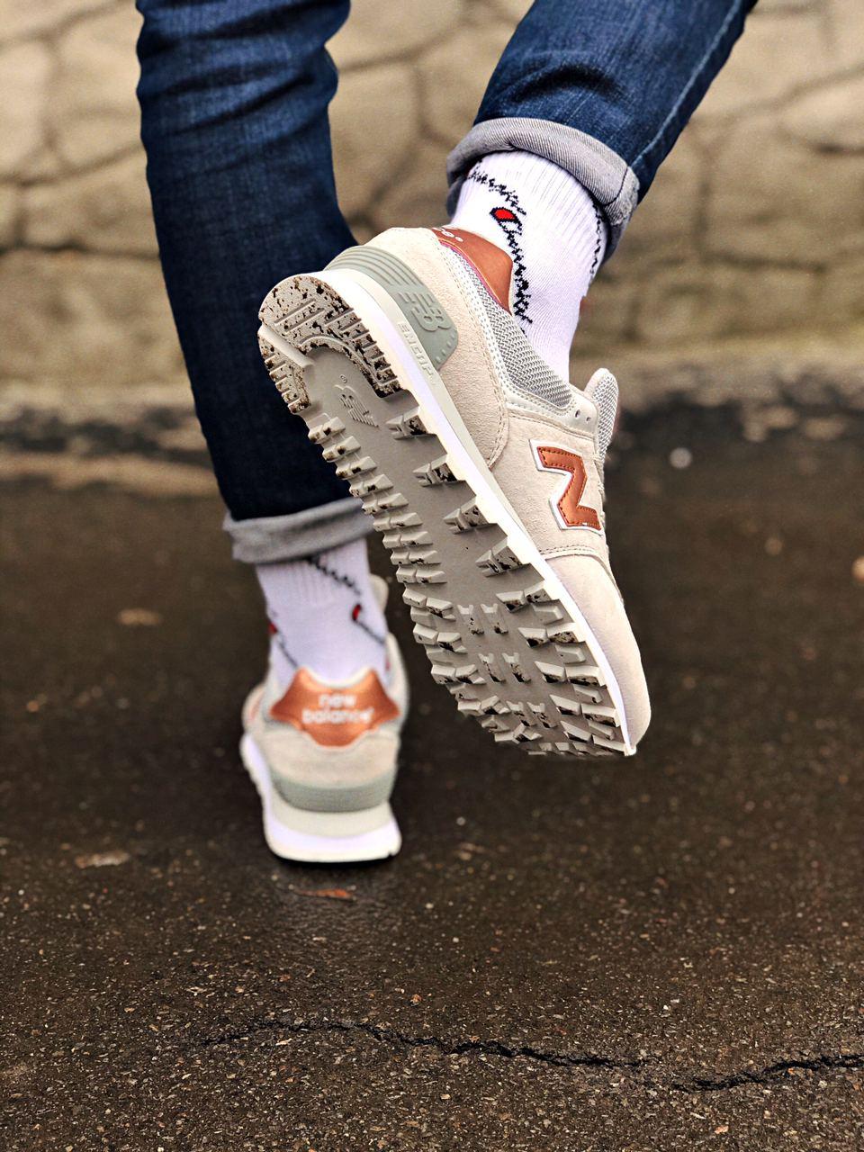 New Balance 574 Beige Rose Gold
