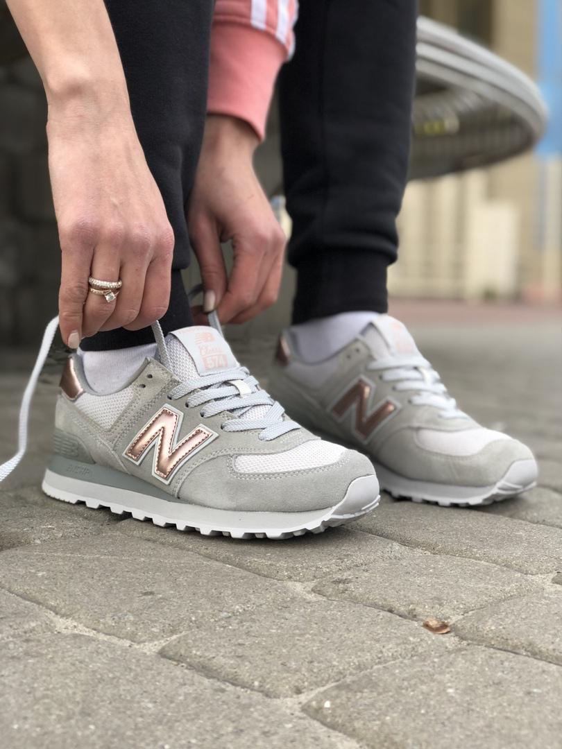 New Balance 574 Grey Rose Gold