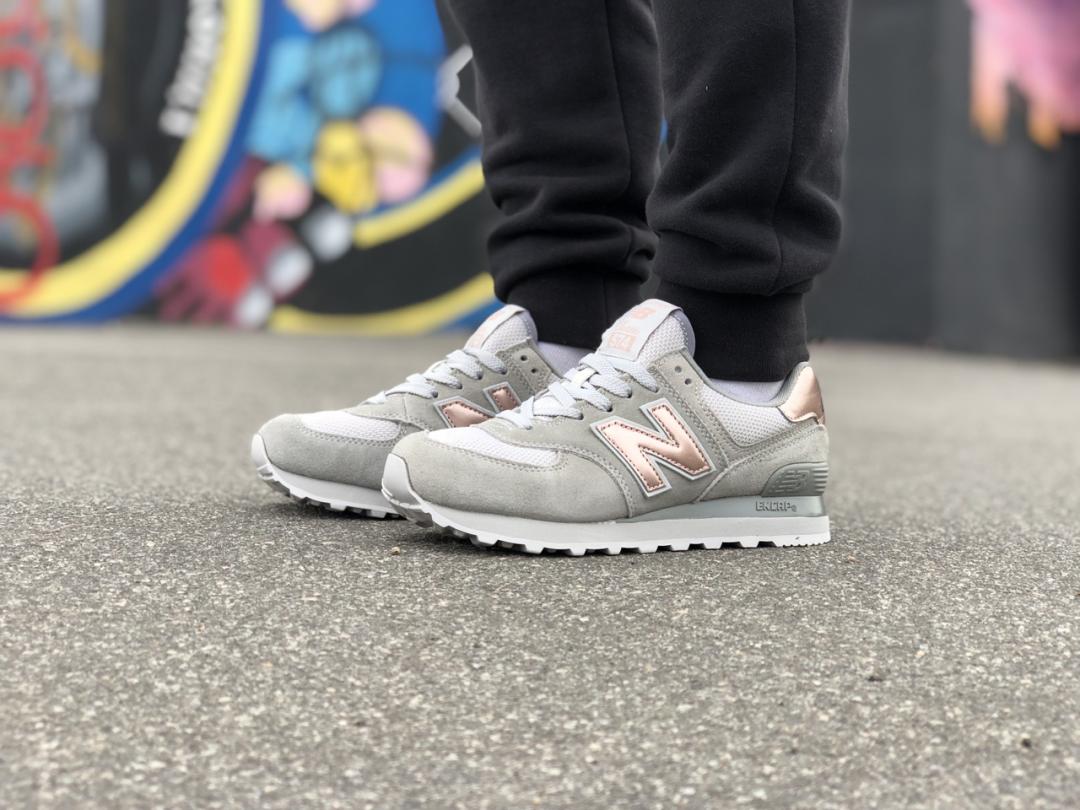 New Balance 574 Grey Rose Gold