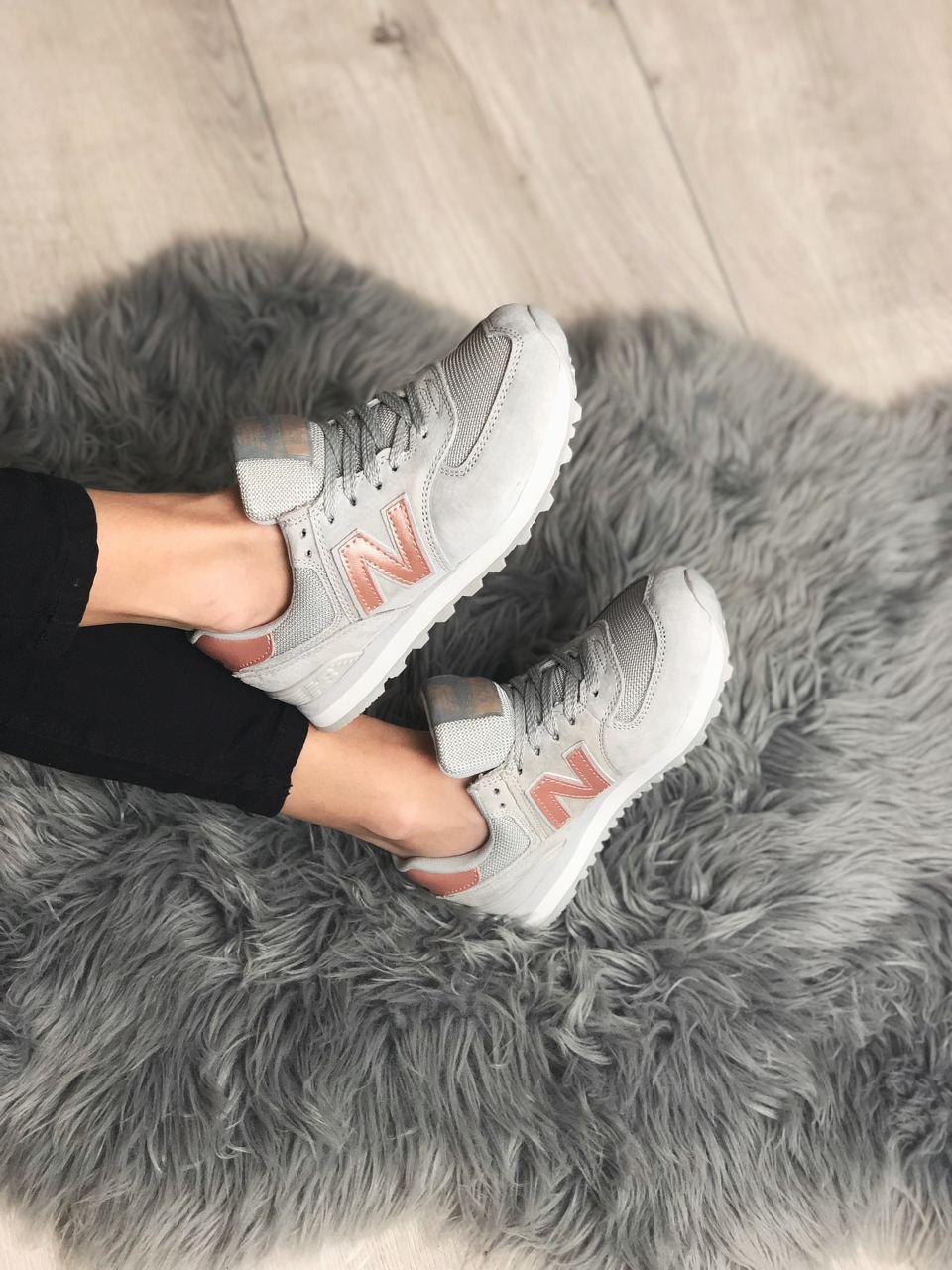 New Balance 574 Grey Rose Gold
