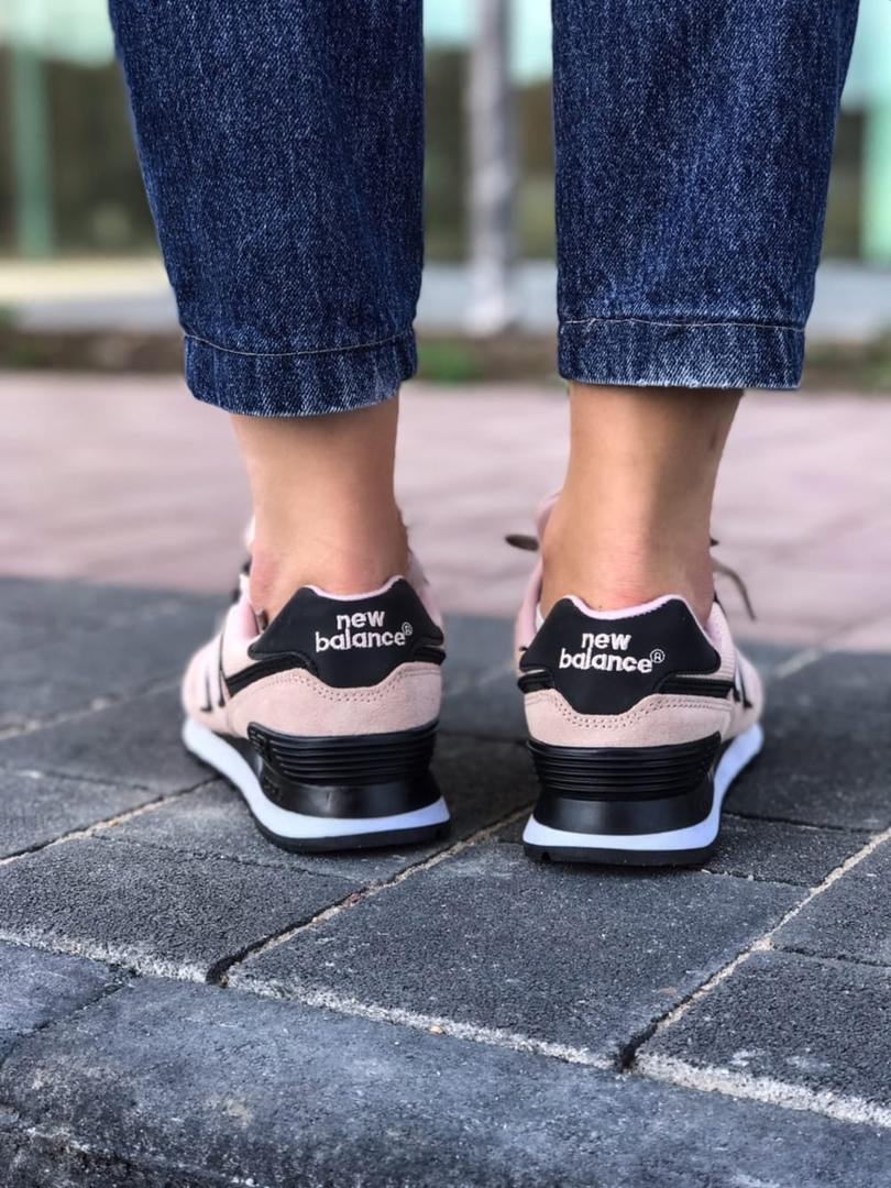 New Balance 574 Beige Black White