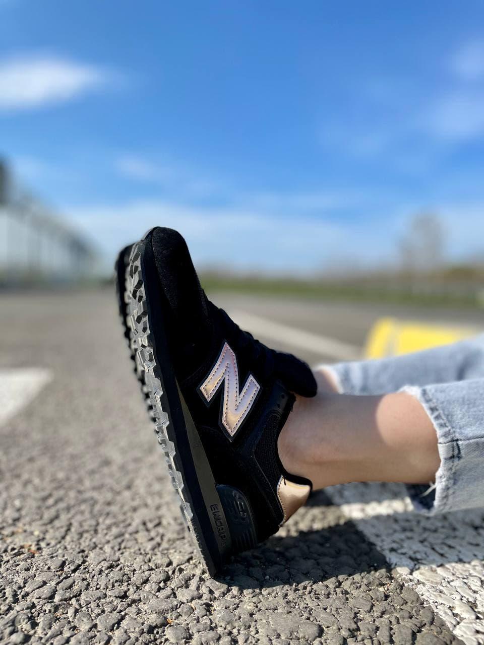New Balance 574 Molten Metal Black Pink