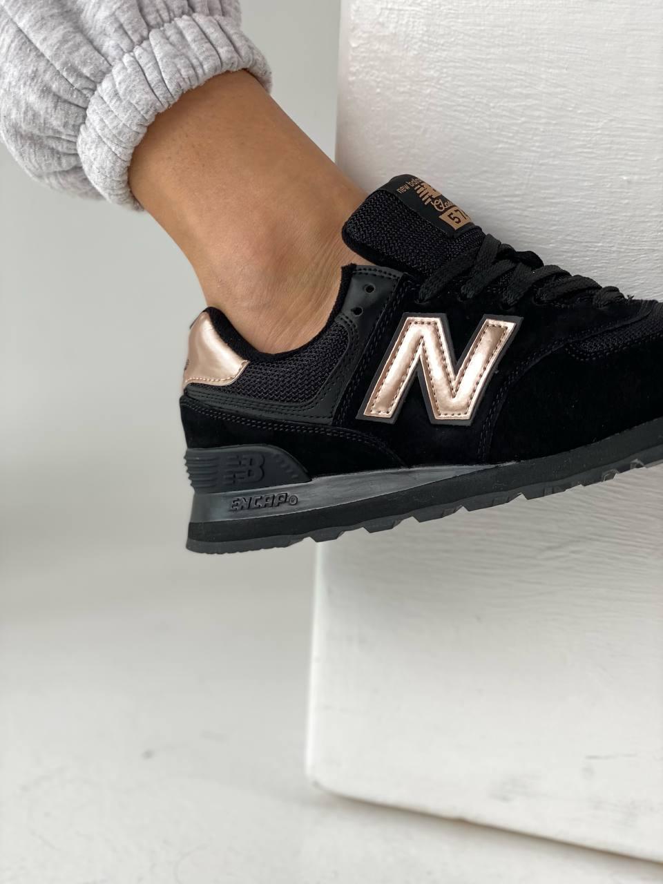 New Balance 574 Molten Metal Black Pink
