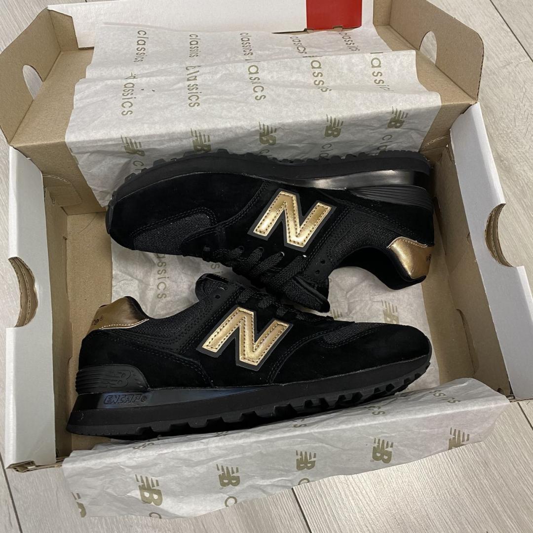 New Balance 574 Molten Metal Black Pink