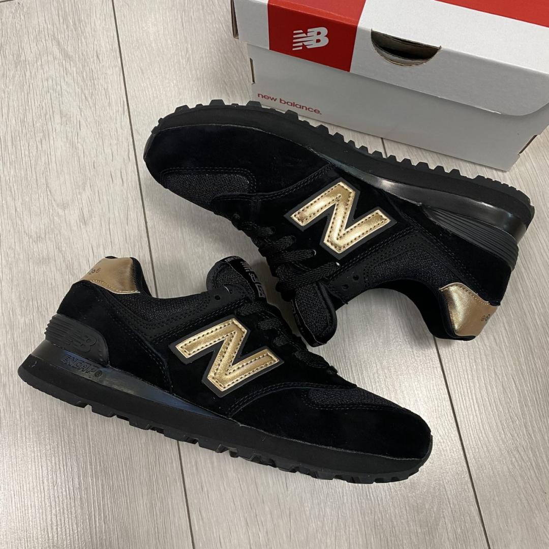 New Balance 574 Molten Metal Black Pink
