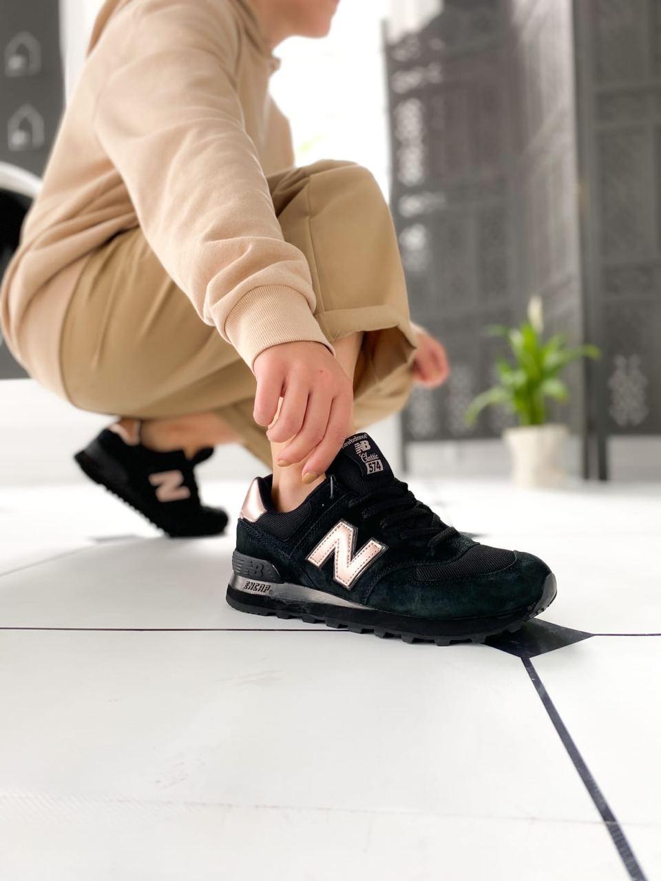 New Balance 574 Molten Metal Black Pink