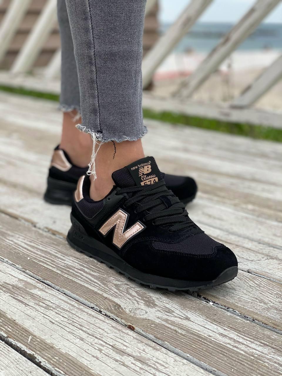 New Balance 574 Molten Metal Black Pink