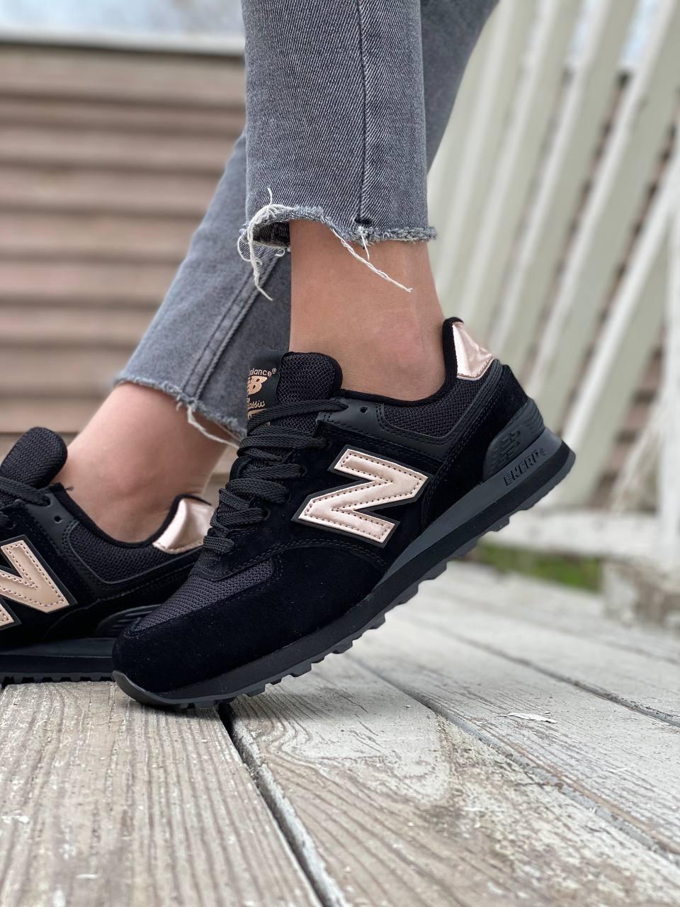 New Balance 574 Molten Metal Black Pink