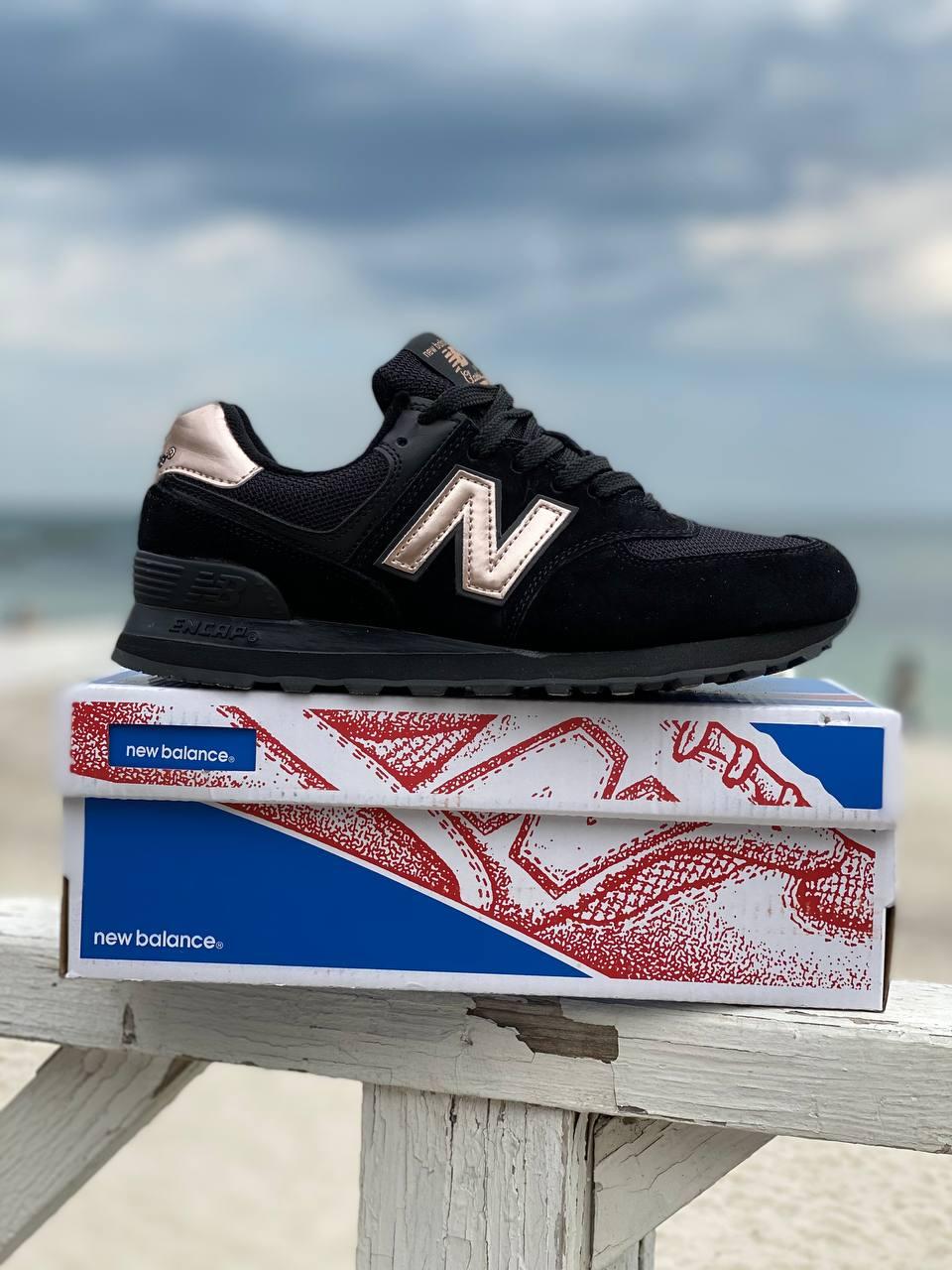 New Balance 574 Molten Metal Black Pink