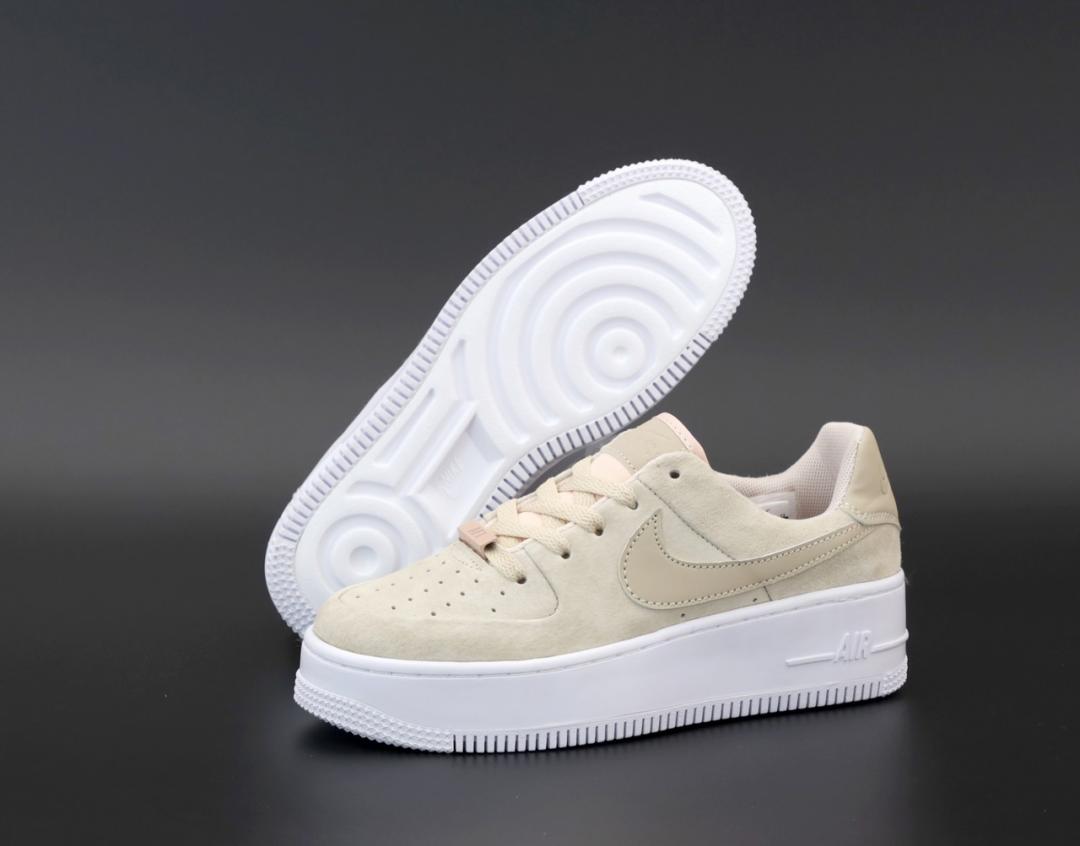 Nike Air Force 1 Sage Beige White
