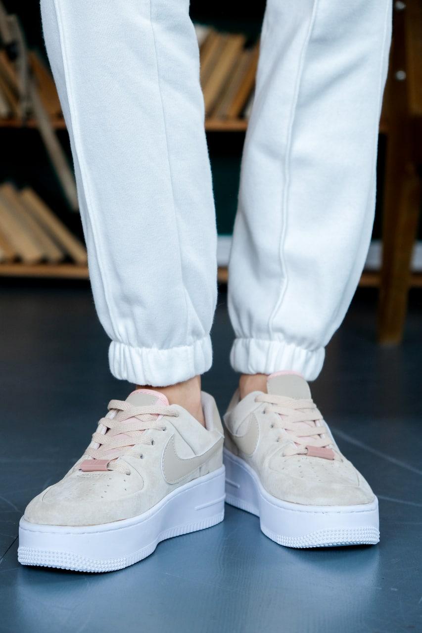 Nike Air Force 1 Sage Beige White
